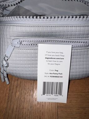 Dagne Dover Ace Fanny Pack Crossbody in Waffle Fog